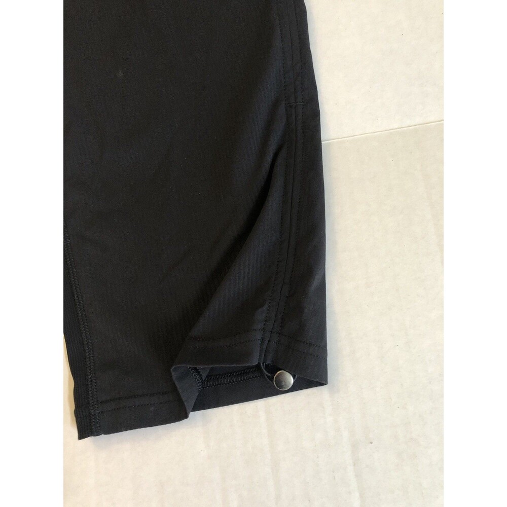 Lululemon Dance Studio Crop *25" Size 12 Black Ruched Cinch Hems - Picture 7 of 11